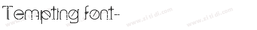 Tempting font字体转换